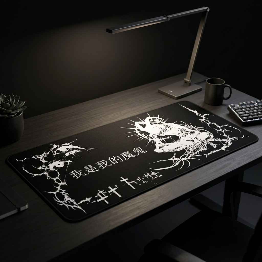 Chinese Demon Desk Mat – Dark Cybersigilism