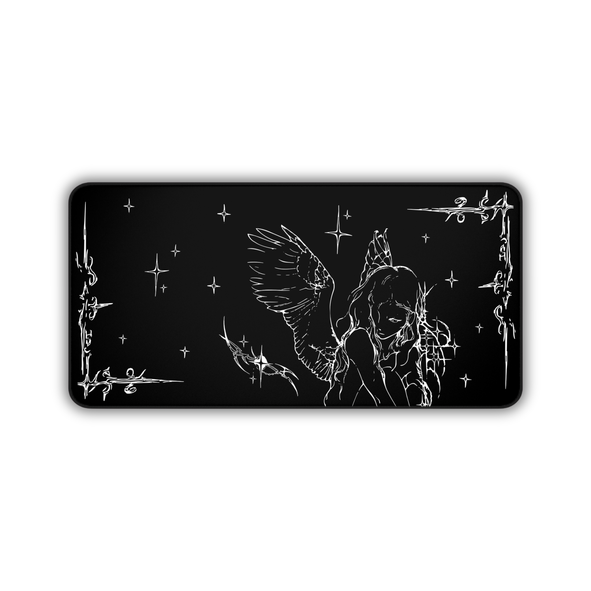Captured Stars – Black Desk Mat – Celestial Mouse Pad