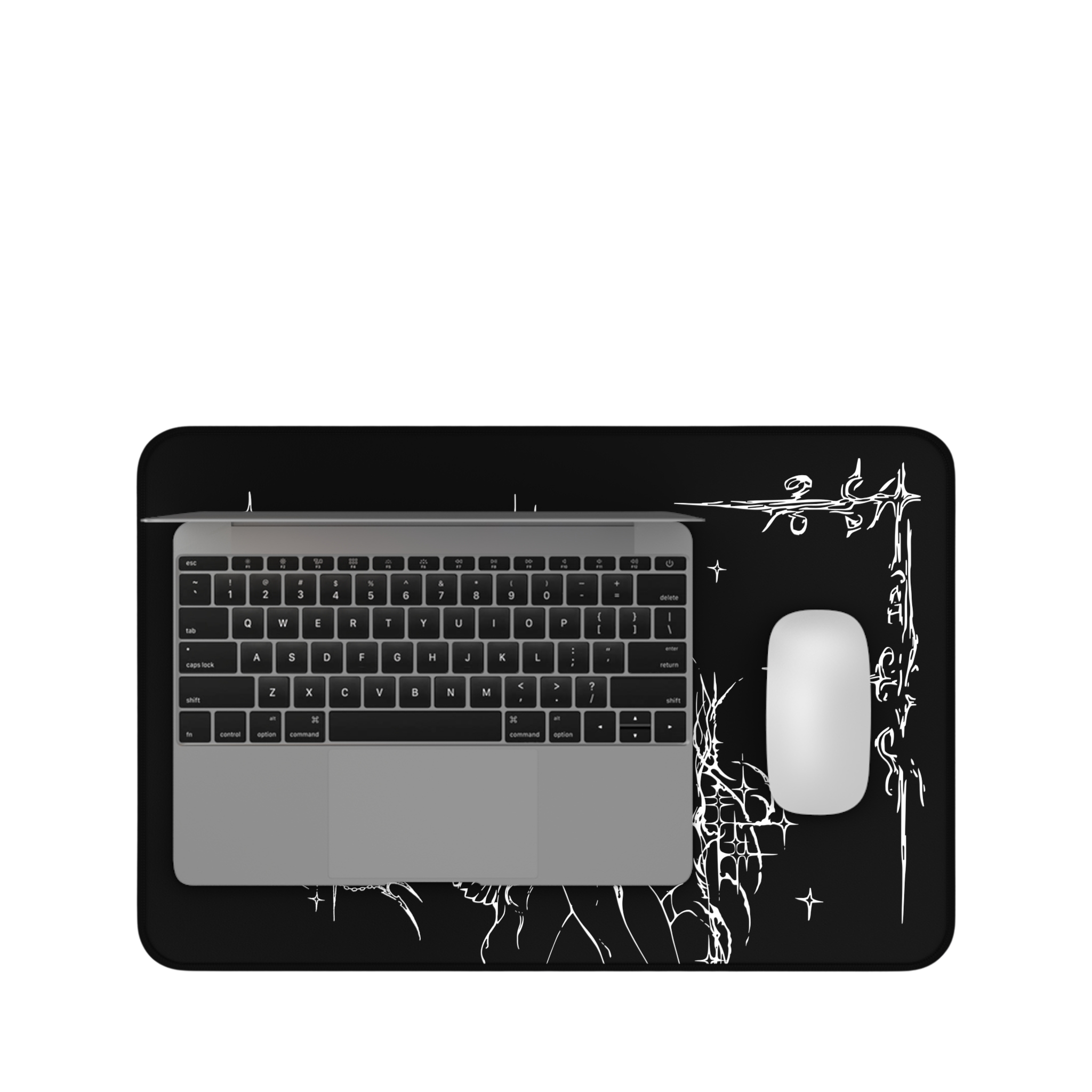 Captured Stars – Black Desk Mat – Celestial Mouse Pad