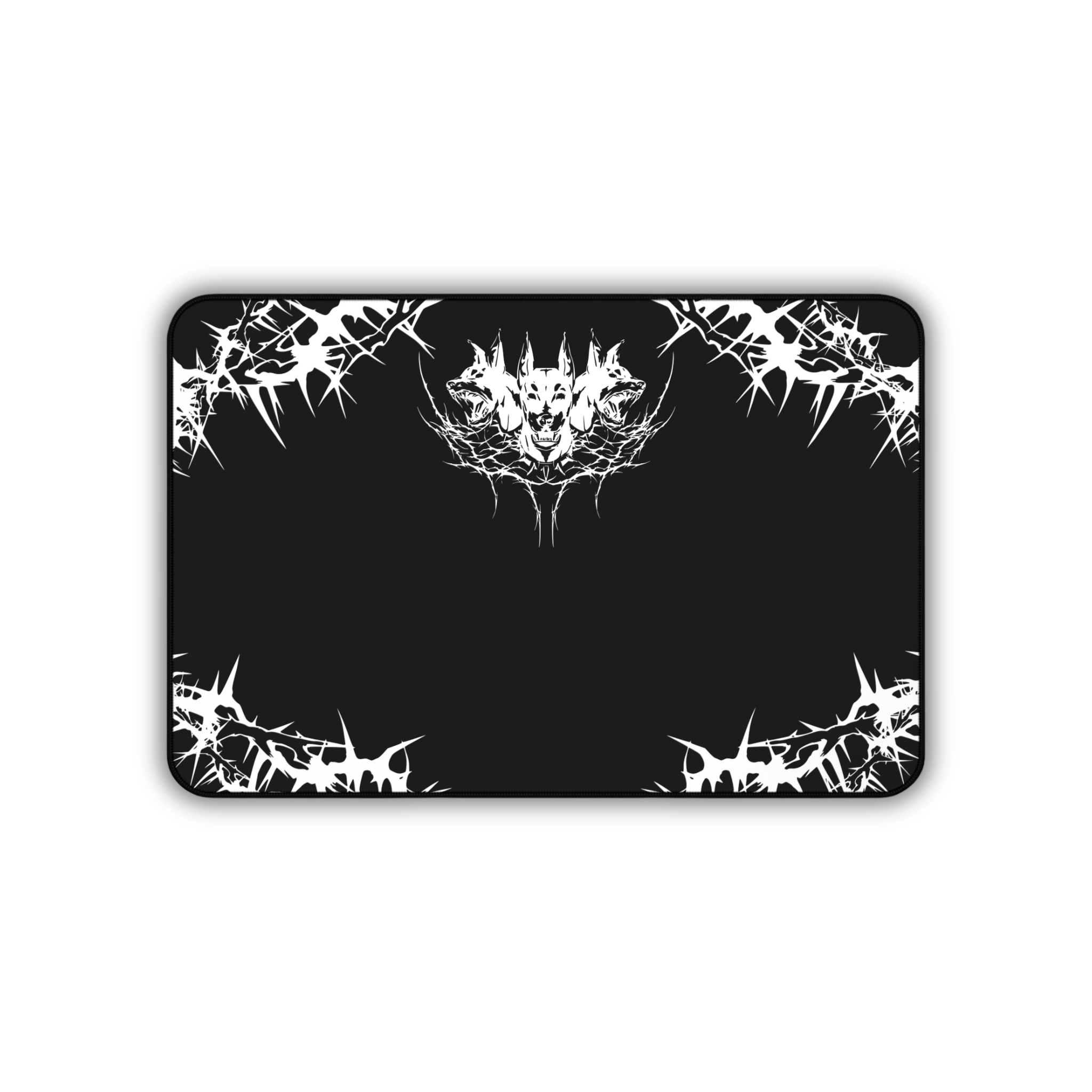 Hell Hounds – Black Desk Mat – Cyber Sigil Hellhound Mouse Pad