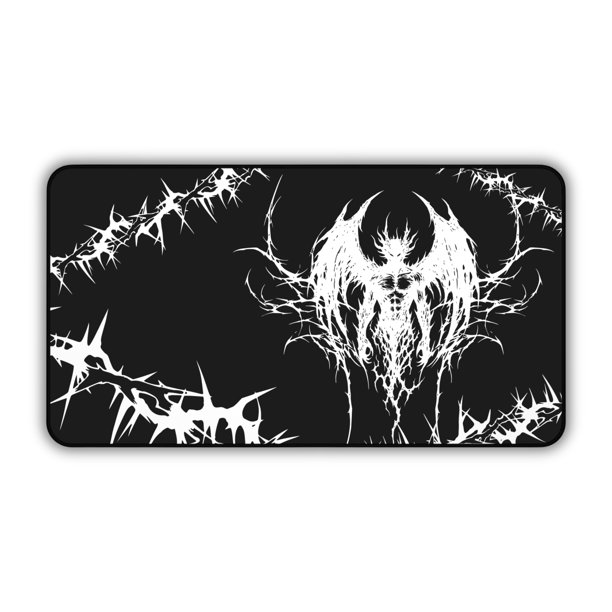 Eternal Prison – Black Desk Mat – Cyber Sigil Demon Mouse Pad