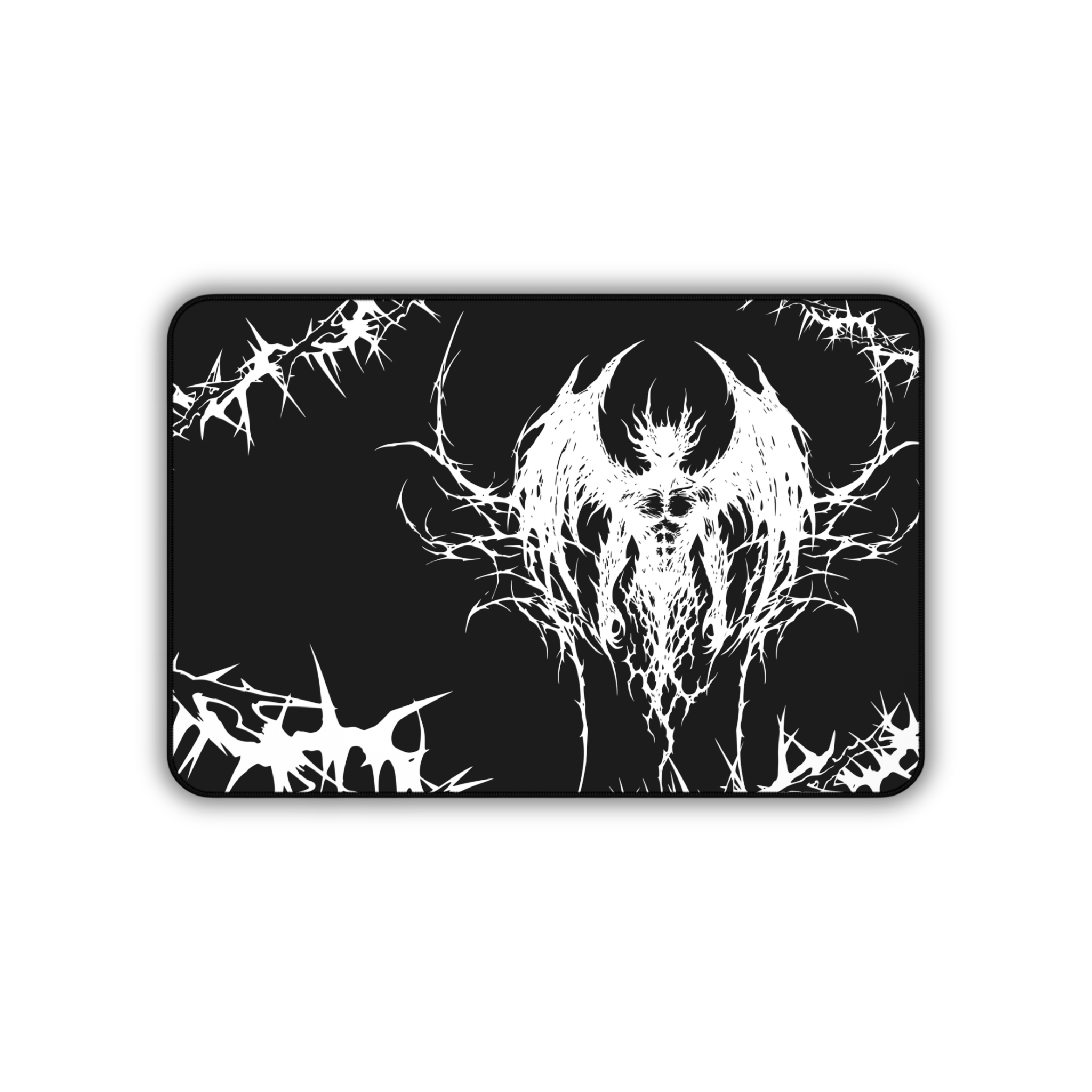 Eternal Prison – Black Desk Mat – Cyber Sigil Demon Mouse Pad