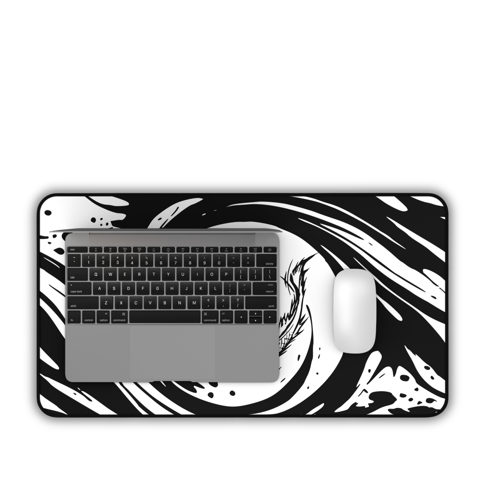 Koi Fish – White Desk Mat – Japanese Koi Mouse Pad