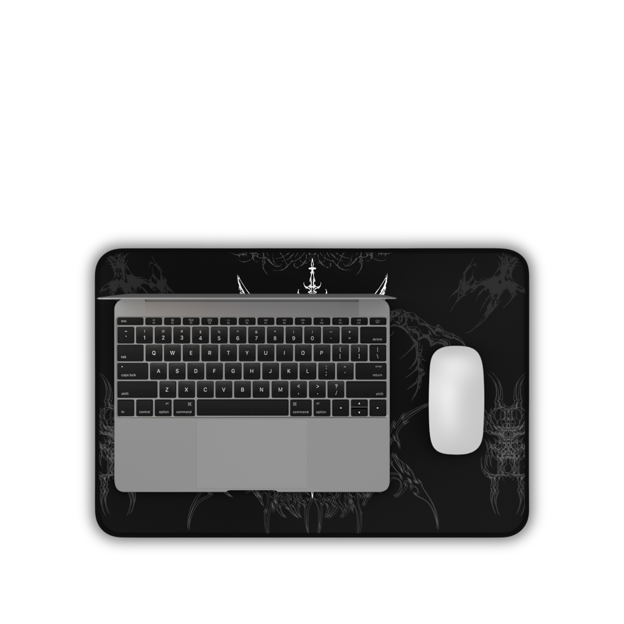 Angel Sword – Black Desk Mat – Gothic Mouse Pad