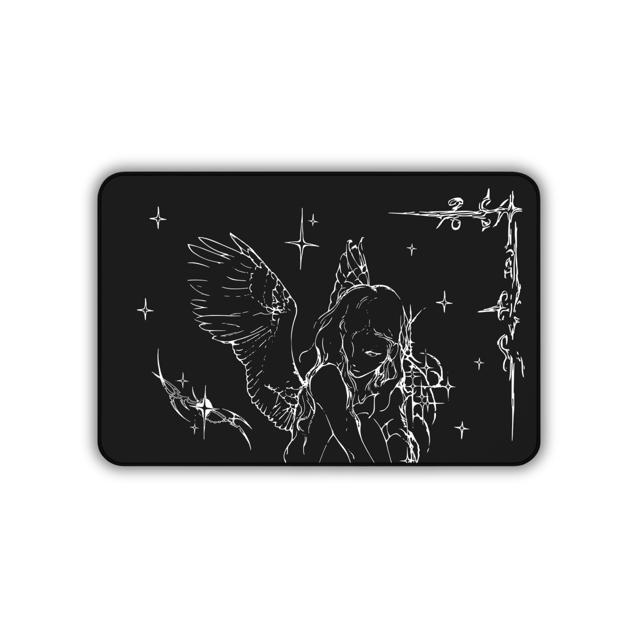 Captured Stars – Black Desk Mat – Celestial Mouse Pad