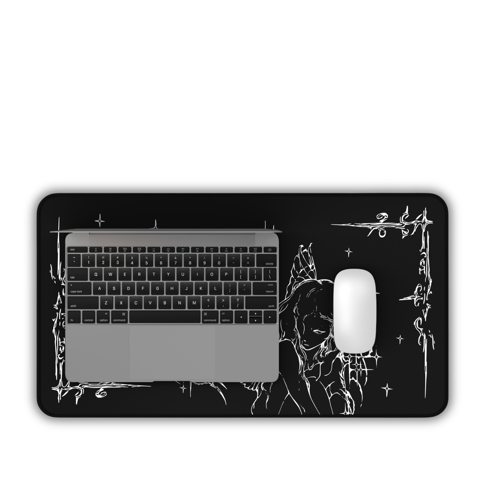 Captured Stars – Black Desk Mat – Celestial Mouse Pad