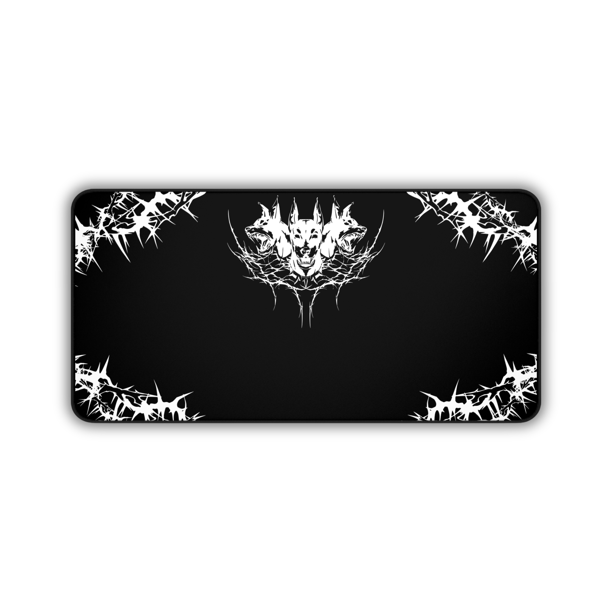 Hell Hounds – Black Desk Mat – Cyber Sigil Hellhound Mouse Pad