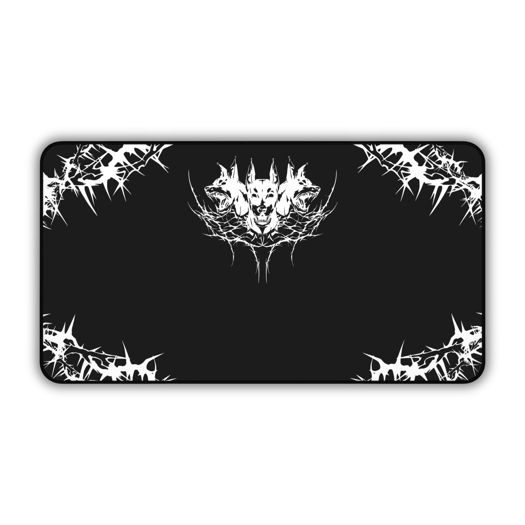 Hell Hounds – Black Desk Mat – Cyber Sigil Hellhound Mouse Pad