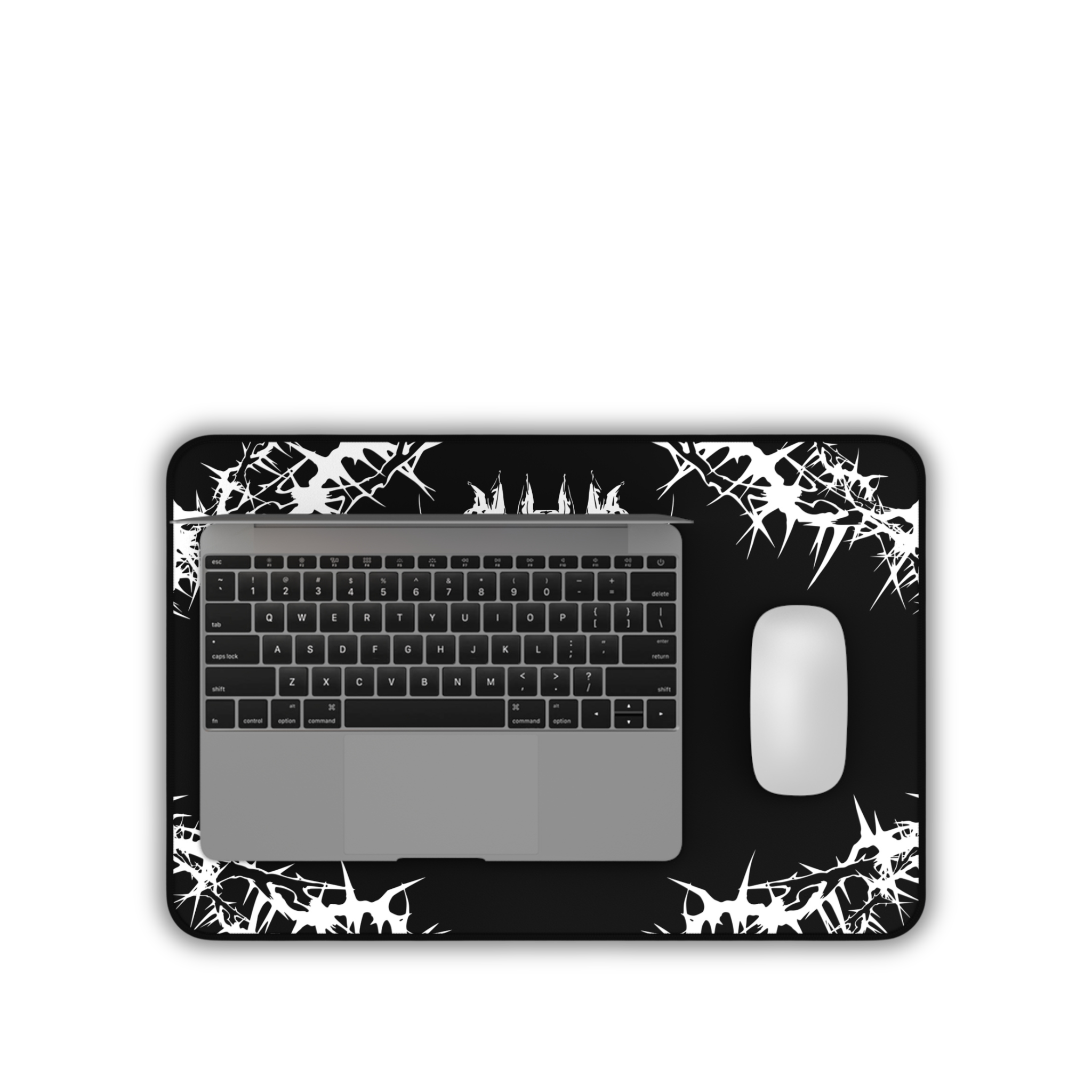 Hell Hounds – Black Desk Mat – Cyber Sigil Hellhound Mouse Pad