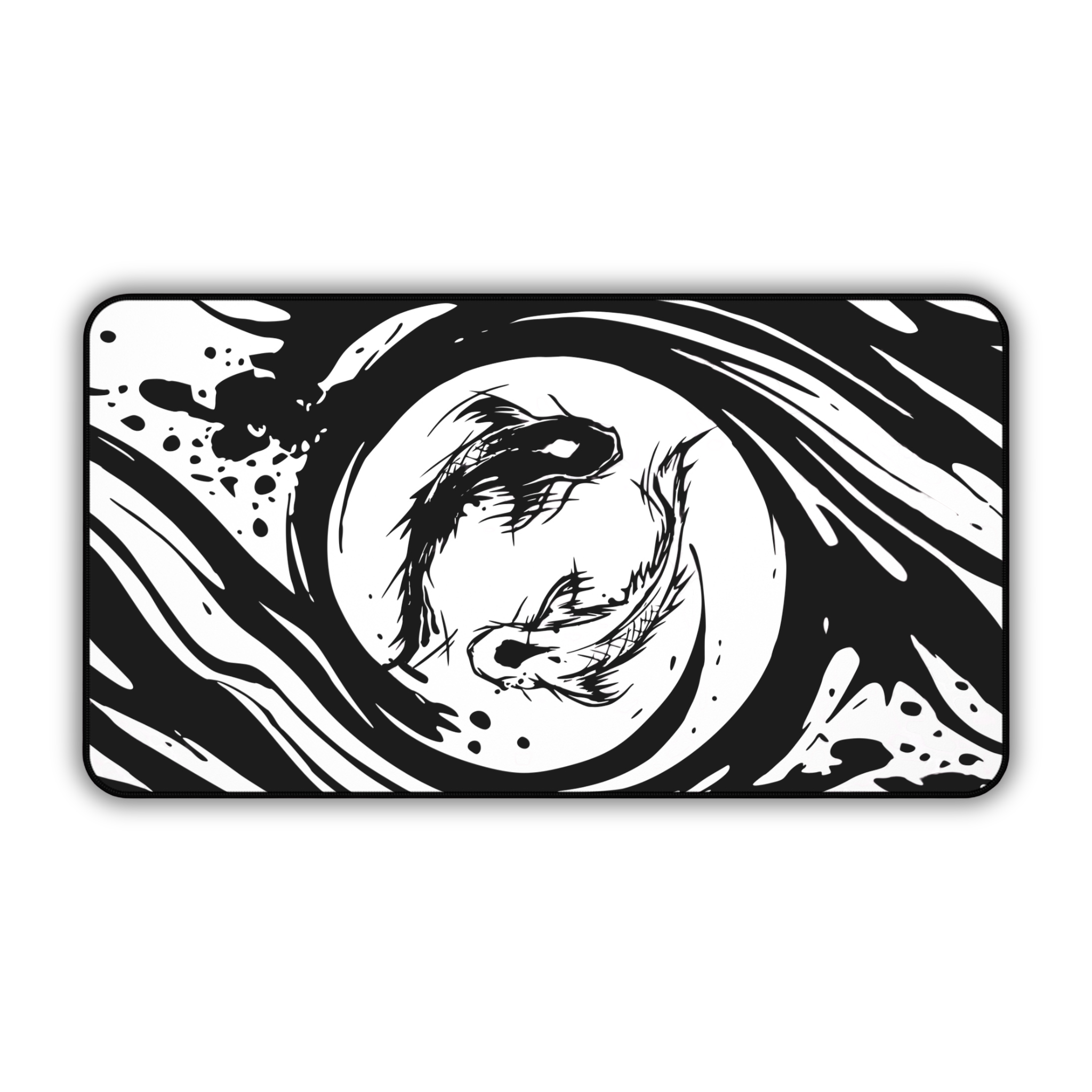Koi Fish – White Desk Mat – Japanese Koi Mouse Pad