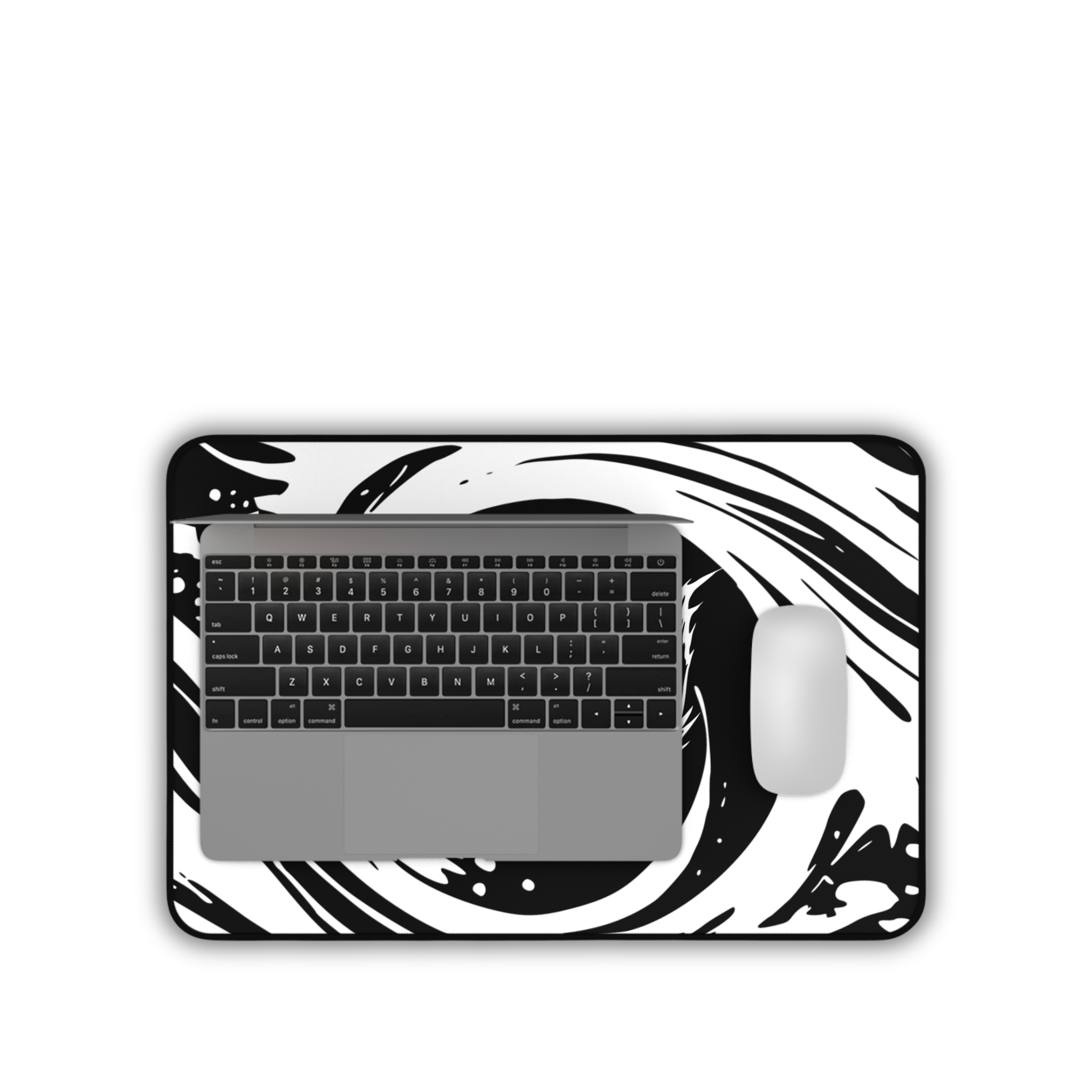 Koi Fish – Black Desk Mat – Japanese Koi Mouse Pad