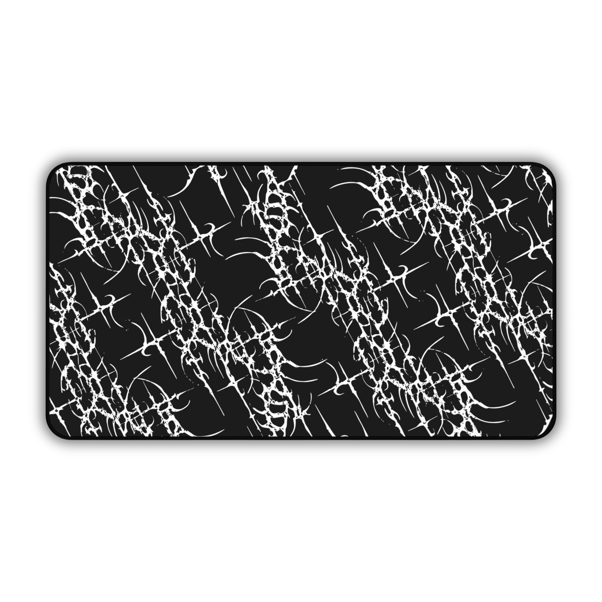Sigil Pattern – Black Desk Mat – Cyber Sigil Mouse Pad