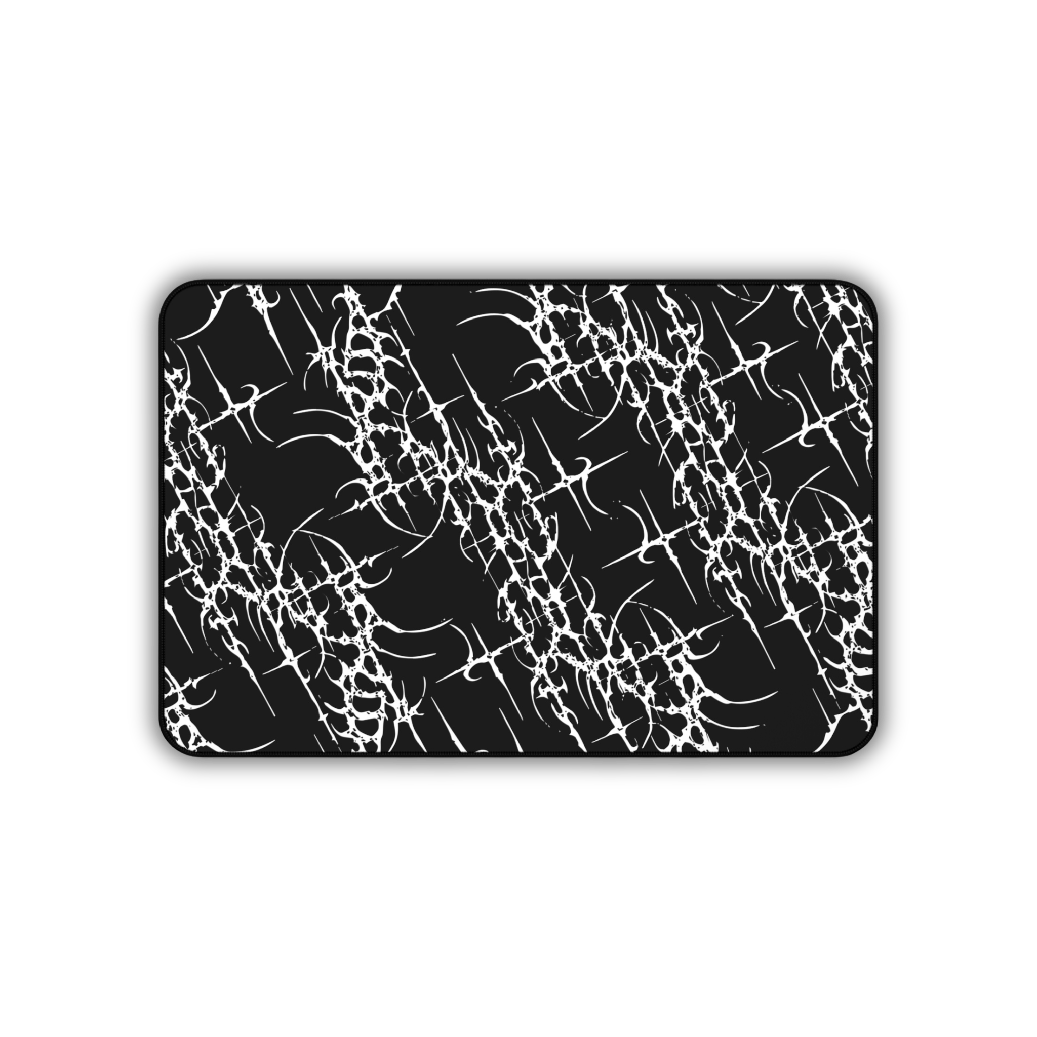 Sigil Pattern – Black Desk Mat – Cyber Sigil Mouse Pad